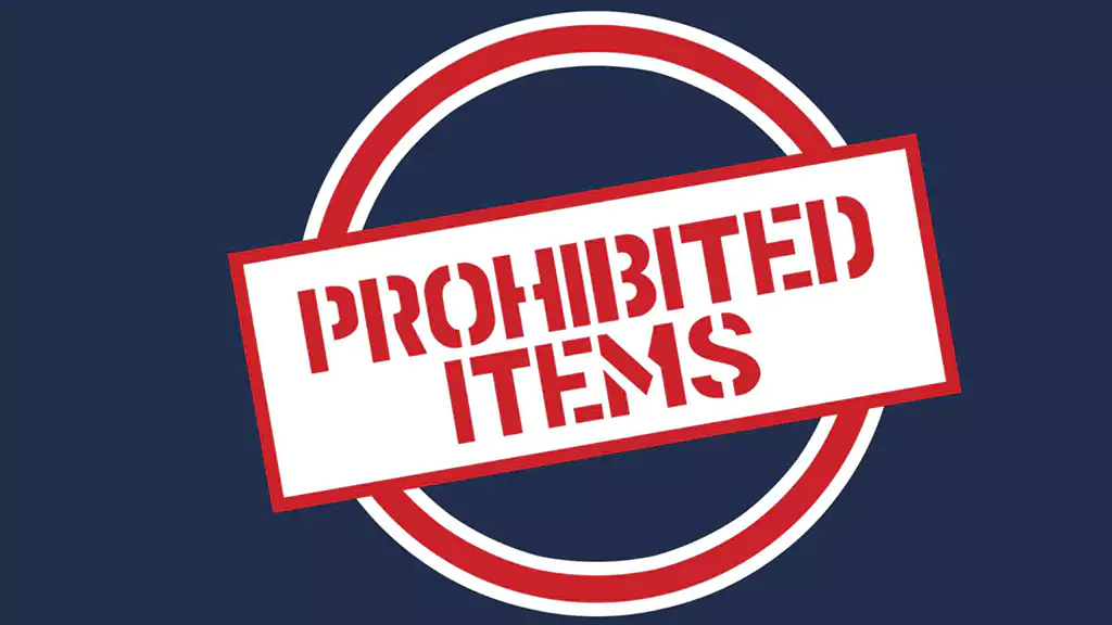 Prohibited Items on Airplanes